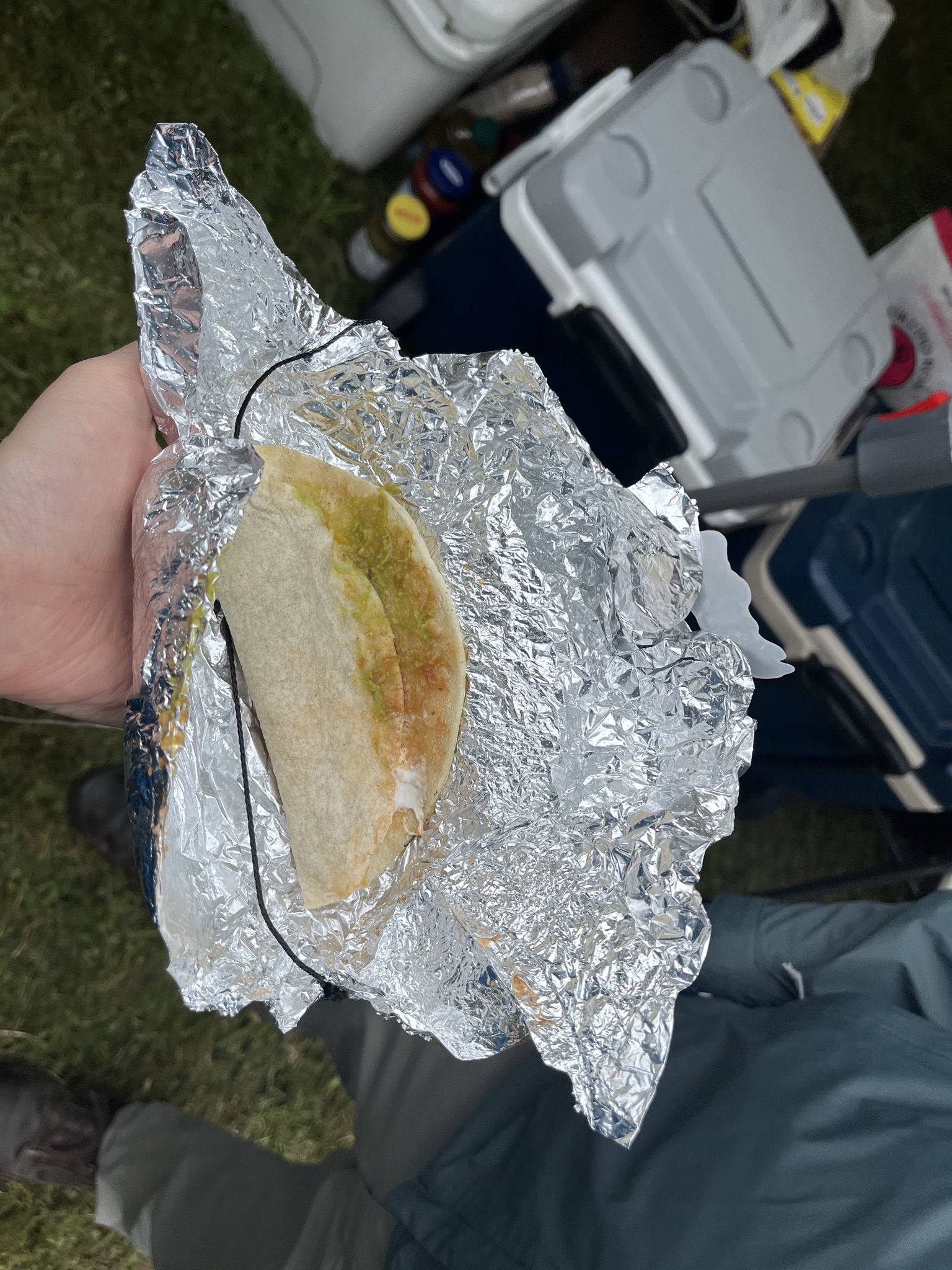 Unwrapping a sky taco