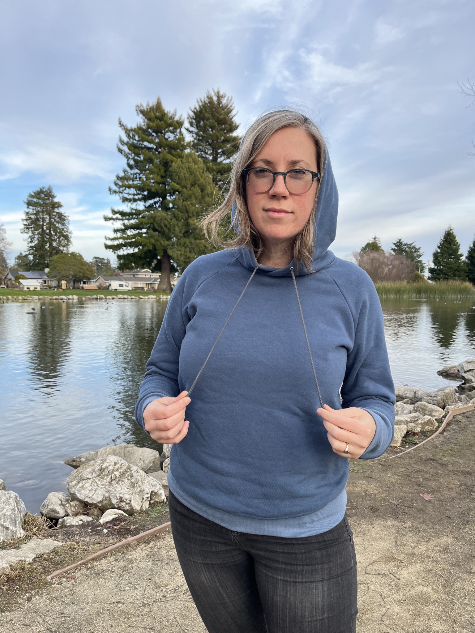 Page hoodie in blue