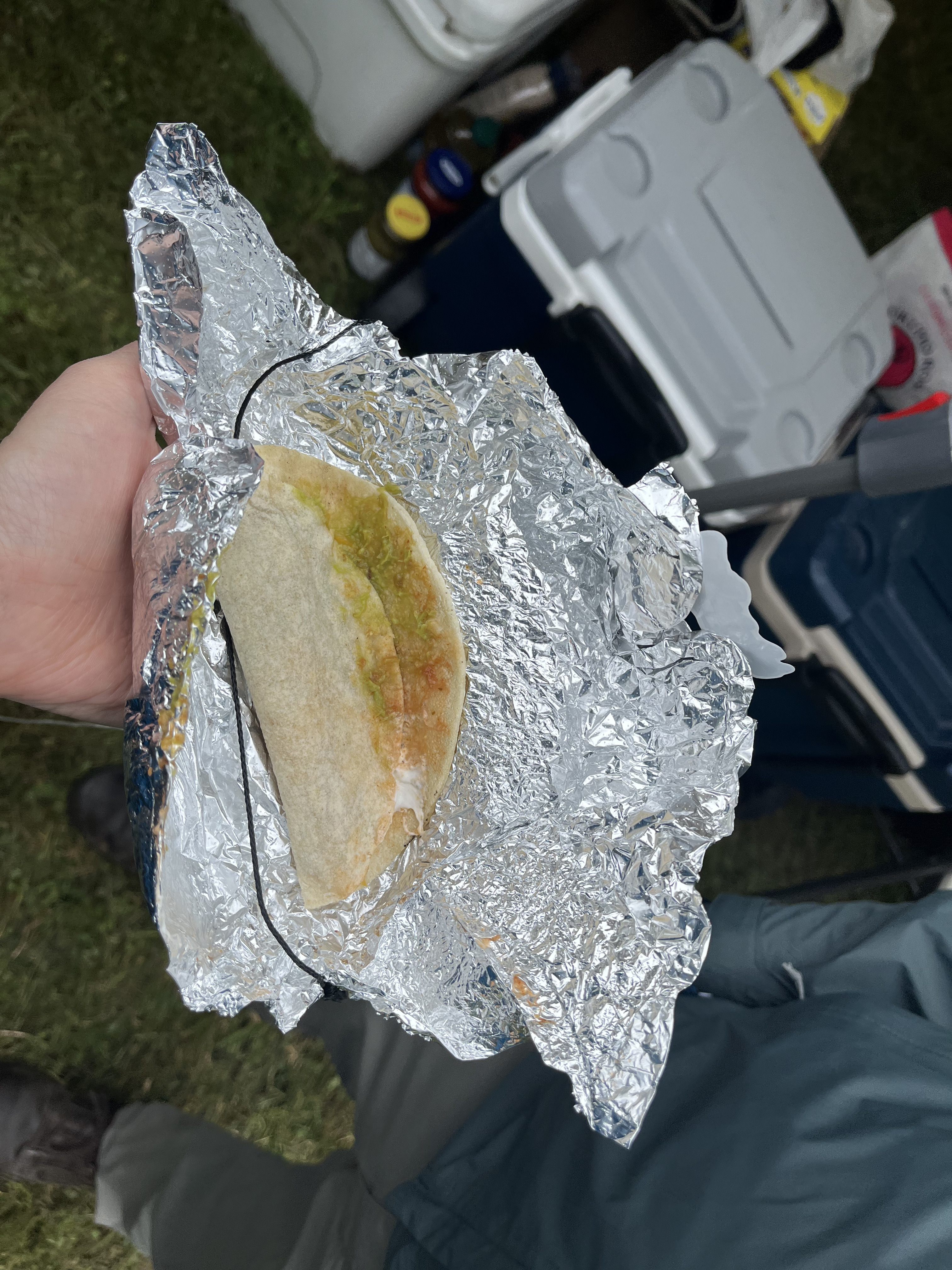 Unwrapping a sky taco